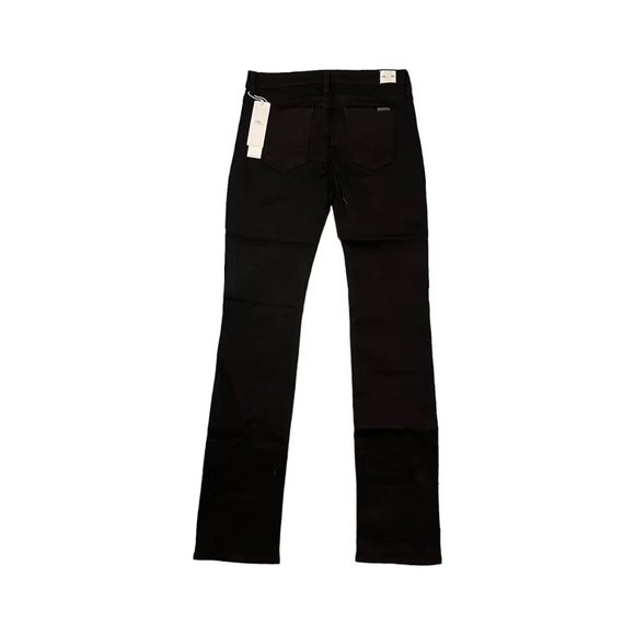 Hudson Jeans NWT Black Straight Leg Mid Rise Denim Jeans Women's 28 inch Waist - Picture 3 of 4